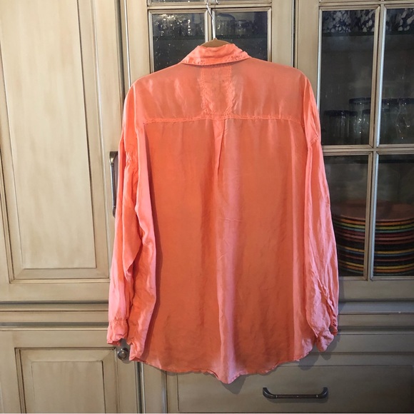 Johnny Was Blouse Pete & Greta Silk Shirt - Picture 2 of 4